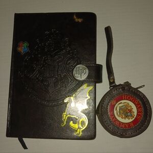 Hogwarts Brown Journal and Coin Pouch Set